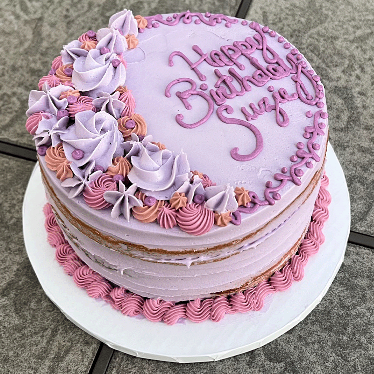 Purple Birthday Cake